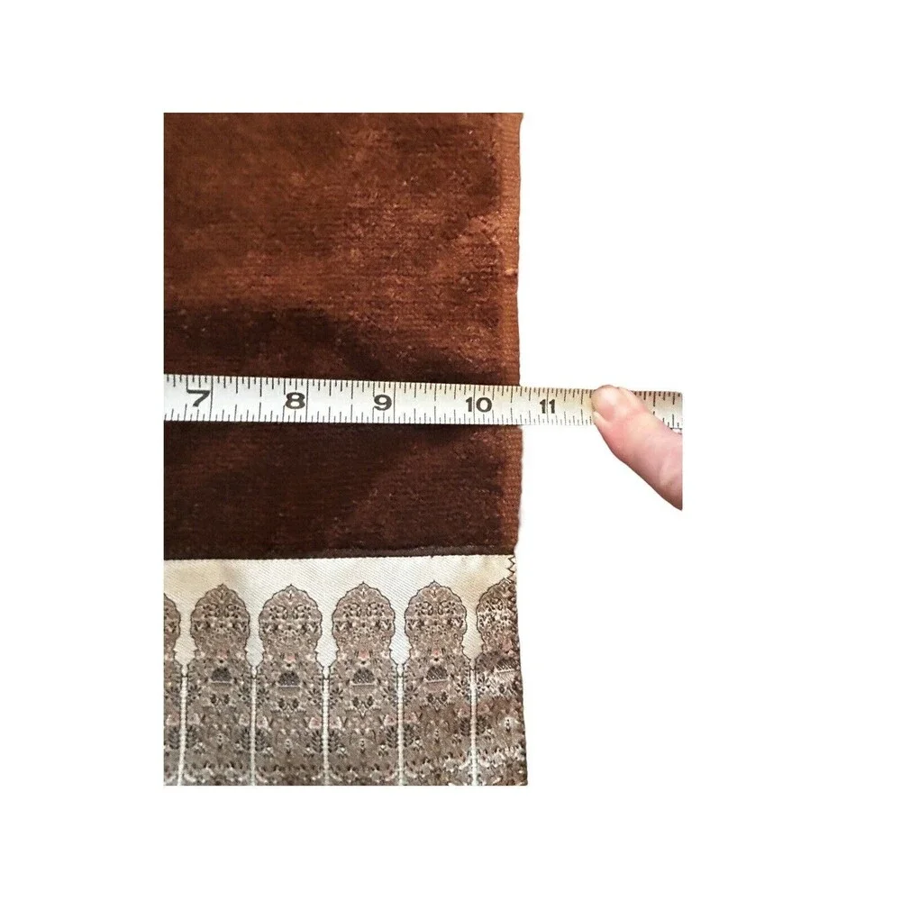 VTG Martex Zodiac 2 Bath & Washcloth 1 Hand Towel Brown w Moroccan Satin Border